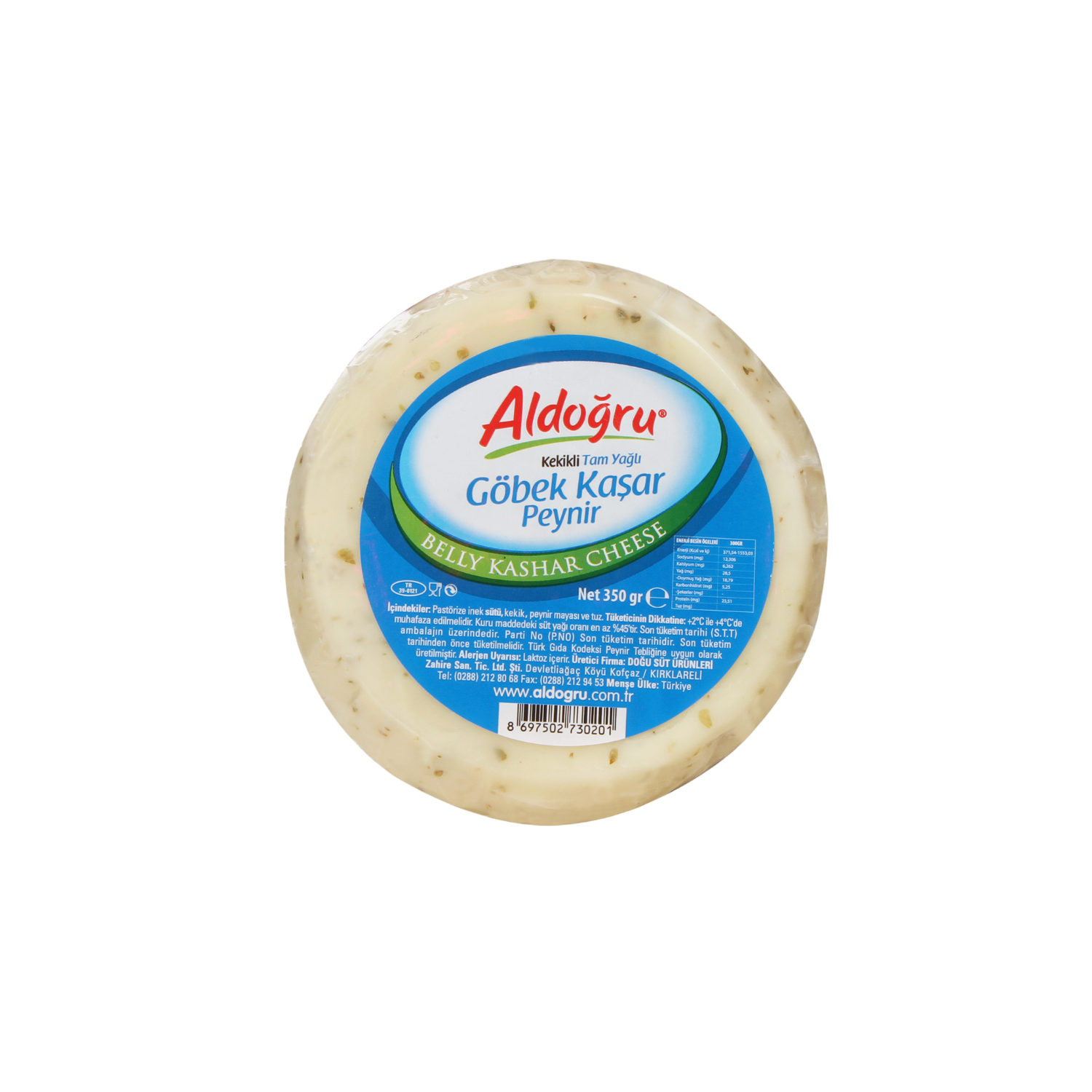 Aldoğru Kekikli Göbek Kaşar (350 gr)