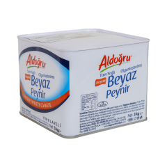 Aldoğru Tam Yağlı Koyun (Paçal) Peyniri Teneke (3 kg) -Orta Sert-